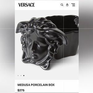 Versace Medusa Porcelain Box in Black